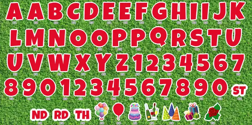large alphabet letter set