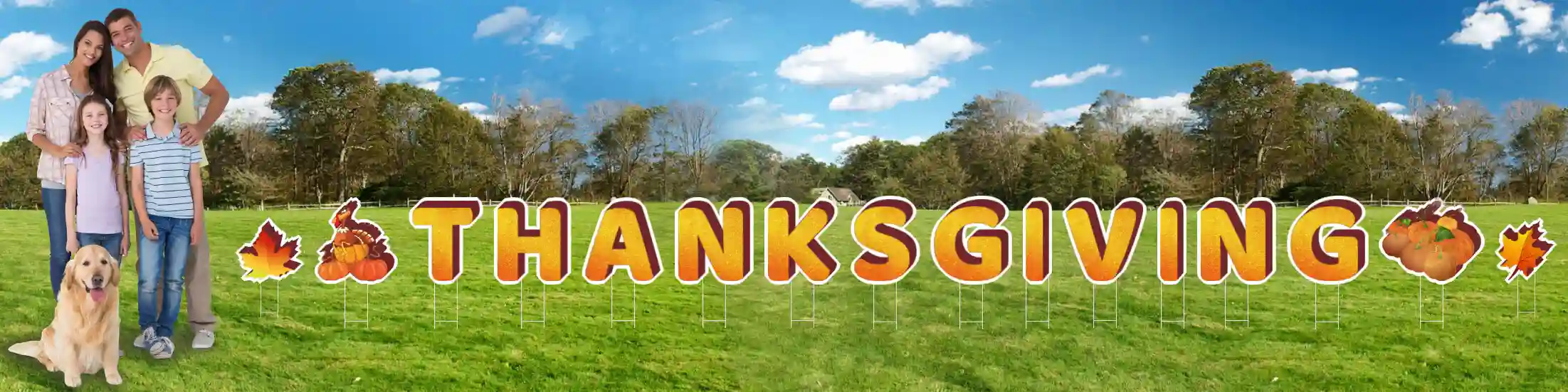 thanksgiving lawn letters